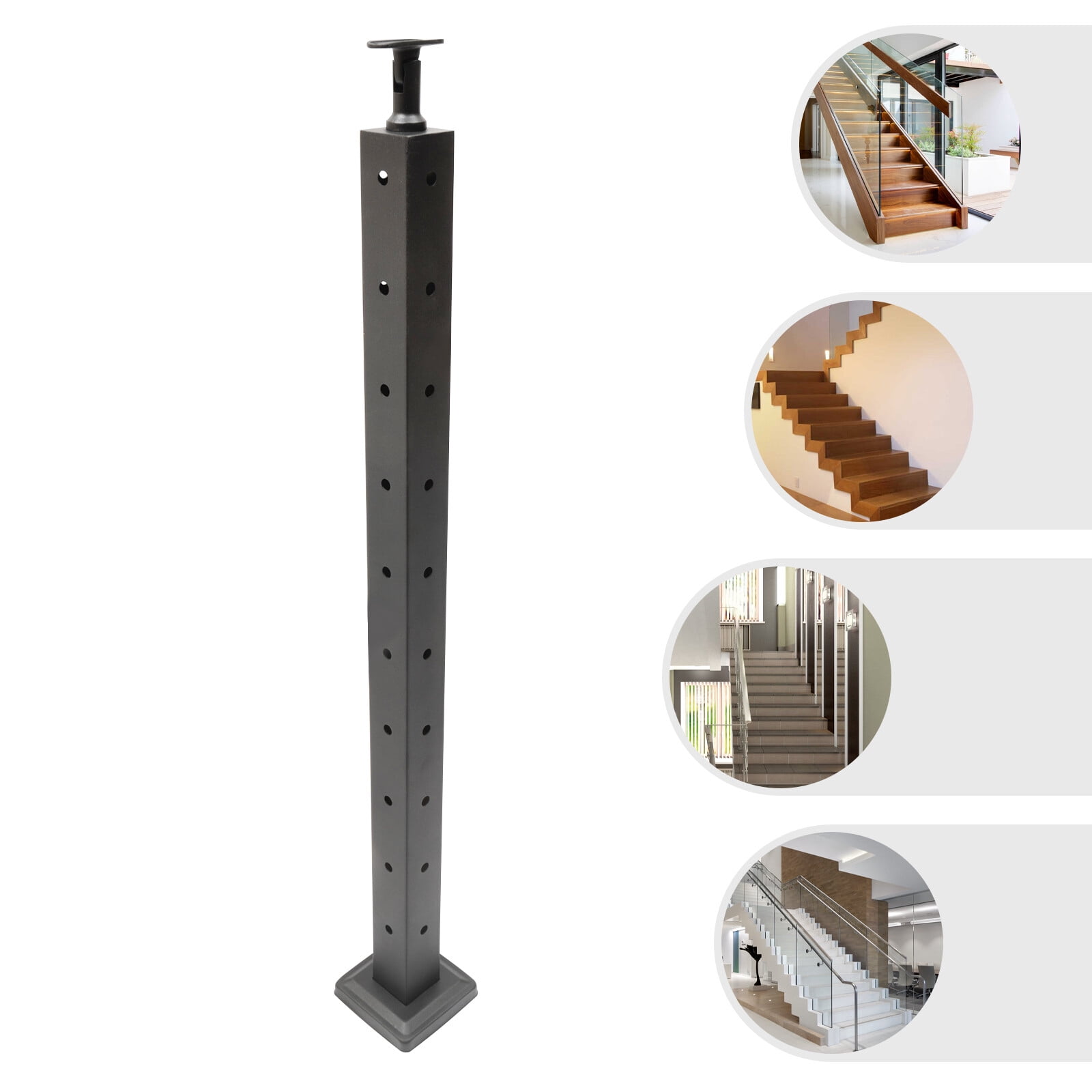 Straight Railing Post ToppiJoy 36*2*2in T-shaped Cable Railing Post, Stainless Steel Fence ...