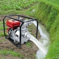 thumbnail image 1 of ToppiJoy 3in 7.5HP 3000W Trash Pump, Gasoline Powered Water Pump Sludge Pump Transfer Garden Farm Irrigation Petrol Pump with Water Filtration Systems, 1 of 9