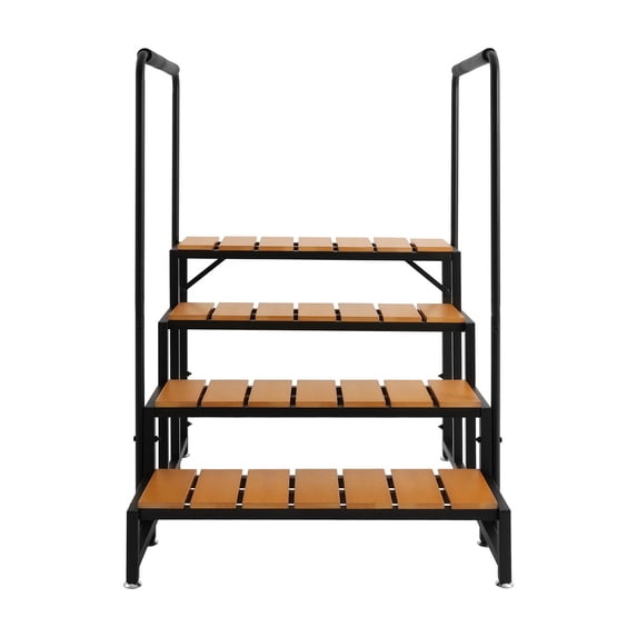 ToppiJoy 4 Steps Step Stairs with Dual-handrails, Step Stairs with ...