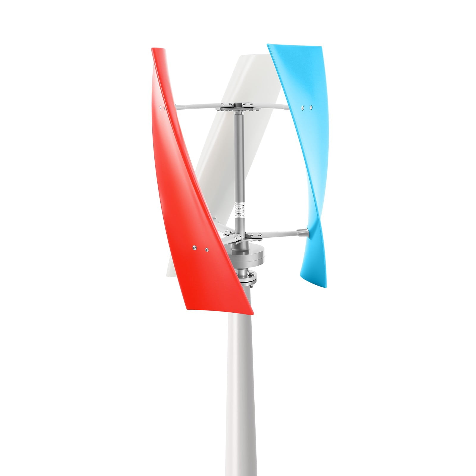 ToppiJoy 400W 24V Vertical Turbine Hybrid Solar Wind System, Wind Turbine Generator Kit with 3 Blades Controller, Vertical Axis Wind Power for Marine RV Home