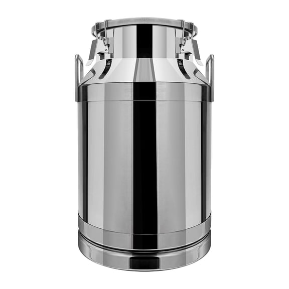 ToppiJoy 40L Stainless Steel Milk Can with Sealed Lid, Pail Bucket Jug Oil Barrel Canister Bottle Tote Jug Storage