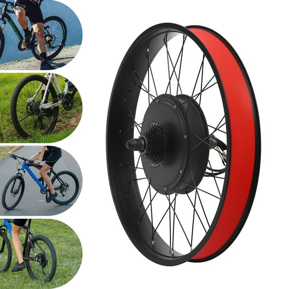 ToppiJoy 48V 1000W Electric Bike Conversion Kit, Rear Wheel E-Bike Hub Motor Conversion Kit, Electric Bicycle Wheel Kit with Controller for 26inch Wheel