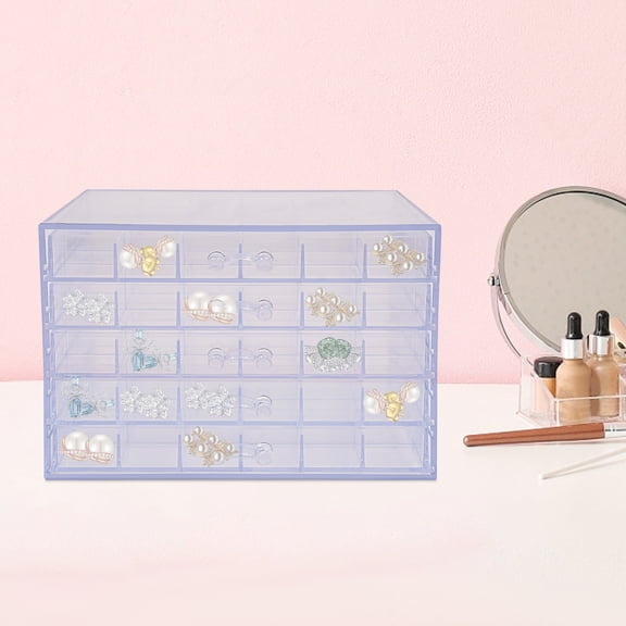 ToppiJoy 5-layer 120 Grids Plastic Organizer Box, Nail Art Storage Box, Nail Display Organizer