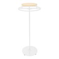 thumbnail image 1 of ToppiJoy 55In Round Garment Rack, Multi-Purpose Clothes Display Rack, Double Space Retail Clothing Rack (White, Log Color), 1 of 9
