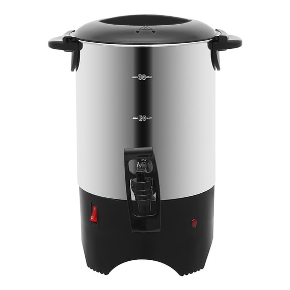 ToppiJoy 5L Commercial Coffee Urn, Electric Coffee Maker with Removable Filter, 304 Stainless Steel Hot Water Dispenser