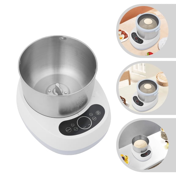 ToppiJoy 5L Electric Dough Maker with Ferment Function, Dough Mixer Machine, Automatic Stainless Steel Flour Kneading Machine (Blue, White)