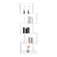 thumbnail image 1 of ToppiJoy 6-Tier Acrylic Bookshelf, Acrylic Geometric Bookshelfs, Book Shelf with Open Shelves, Multipurpose Bookcase for Living Room, Bedroom, Office Clear, 1 of 11