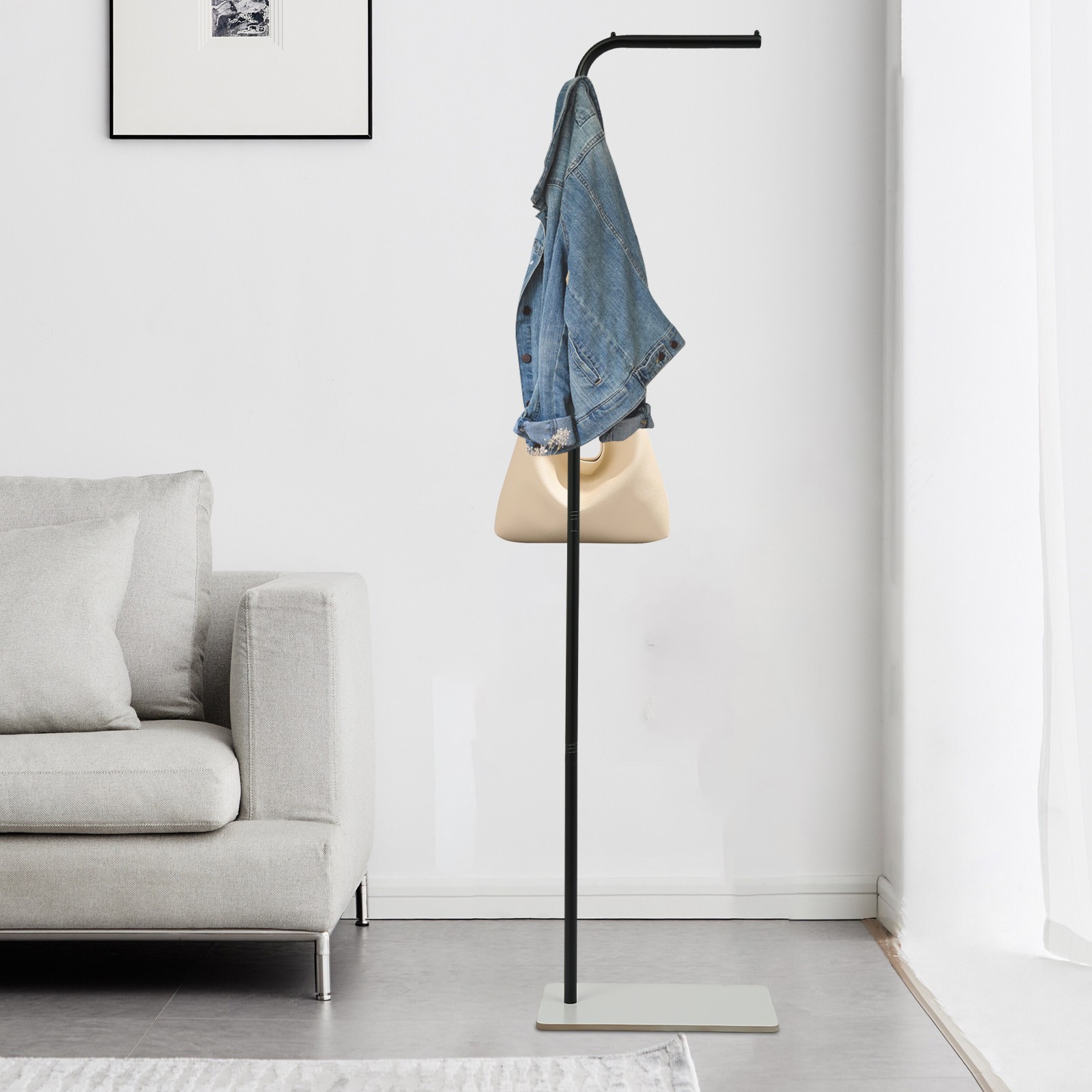 ToppiJoy 67” Coat Rack Stand with Heavy-weight Slate Base, Freestanding ...