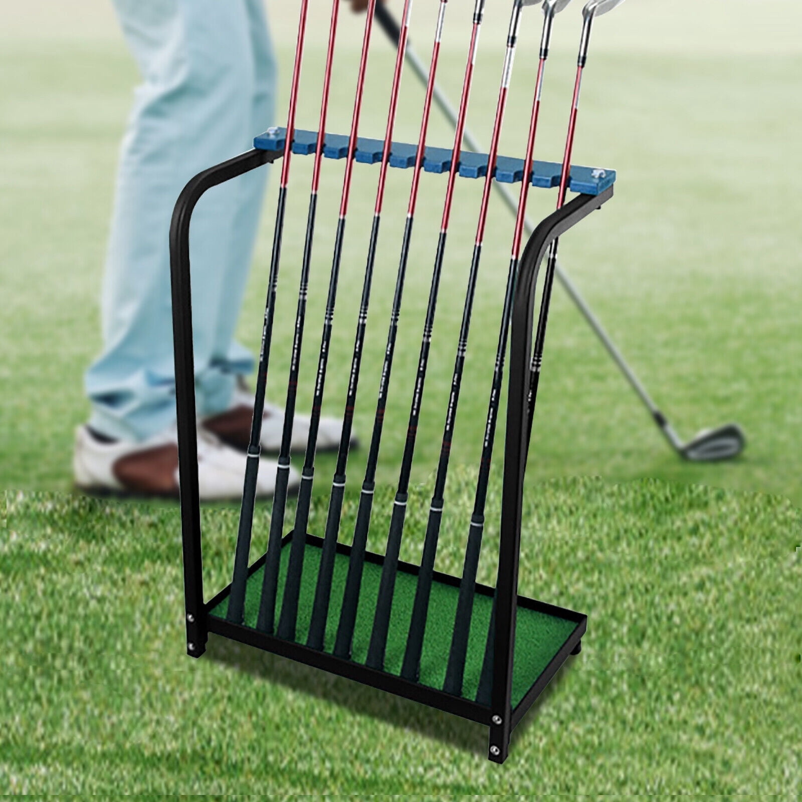 Putter Base Rack ToppiJoy 9 Holes Golf Club Organizer Rack Golf Club Display Stand Rack ...