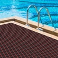 thumbnail image 1 of ToppiJoy 94.5*35.5in EVA Boat Flooring Foam, Rhombic Pattern Non-Slip Grip Mat Supports Free Cutting, Self-Adhesive Flooring for Motorboat RV Yacht Kayak Swim Platform(Black+Red), 1 of 14