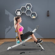 ToppiJoy Abs Workout Equipment, Ab Machine for Home Gym, Strength Training Exercise Equipment for Women&Men, Core Abs Exercise Machine with Resistance Bands&LCD Display