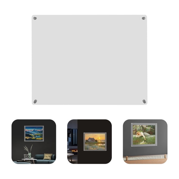 ToppiJoy Acrylic Wall-mounted Picture Frame, Floating Picture Frame Photo Clear