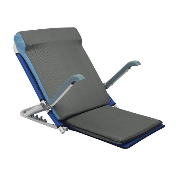 ToppiJoy Adjustable Bed Cushion Backrest, Power Lift Bed in Backrest, Portable Folding Event Back Rest, for Reading Relaxing Recreation (Blue)