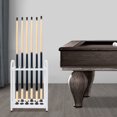 thumbnail image 1 of ToppiJoy  Adjustable Floor Stand Pool Stick Holder Double-Tier Vertical Pool Cue Racks Heavy Duty Pool Cue Sticks for Bar, Billiard Room, Game Room, Club and Gym (White, 12 Holes), 1 of 24