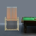 thumbnail image 1 of ToppiJoy  Adjustable Floor Stand Pool Stick Holder Double-Tier Vertical Pool Cue Racks Heavy Duty Pool Cue Sticks for Bar, Billiard Room, Game Room, Club and Gym (Gold, 20 Holes), 1 of 24