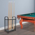 thumbnail image 1 of ToppiJoy  Adjustable Floor Stand Pool Stick Holder Double-Tier Vertical Pool Cue Racks Heavy Duty Pool Cue Sticks for Bar, Billiard Room, Game Room, Club and Gym (Black, 12 Holes), 1 of 23