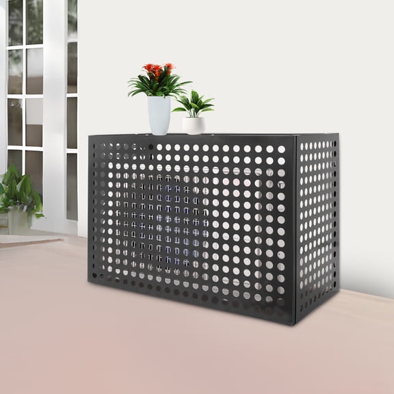 ToppiJoy Air Conditioner Fence for Outdoor Units, Air Conditioner Fence, Privacy Fence Cover for A/C Conditioning Unit Outdoor 110*55*80cm Dark Grey