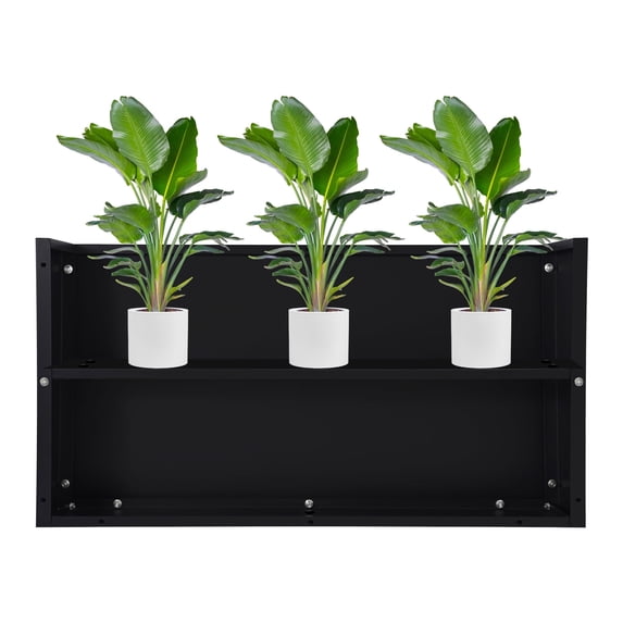 Planter Box Metal Rack ToppiJoy Metal Planter Box, Rectangular Heavy Duty Steel Outdoor ...