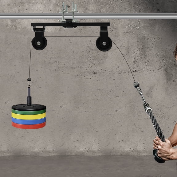 ToppiJoy Cable Pulley System, Weight Pulley System for Home Gym Equipment Hold up 220lbs, Pull Down Machine for Cable Machine