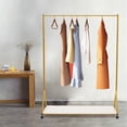 thumbnail image 1 of ToppiJoy Clothes Retail Heavy Duty Garment Racks, Metal Clothing Store Hanger Storage Shelves, Modern Floor-Standing Display Rack for Laundry Style 3, 1 of 25