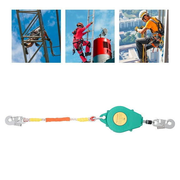 ToppiJoy Fall Arrester with 23ft Lifeline – Heavy-Duty Safety Protection Device with Double Locking System, 330 lbs Load Capacity