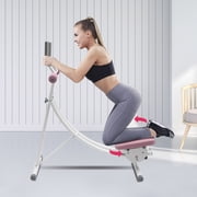 ToppiJoy Foldable Ab Fitness Machine, Core & Abdominal Exercise Machine Ab Workout Equipment for Home Gym, Ab Trainer Exercise Fitness Equipment, Hold up 330lbsPink