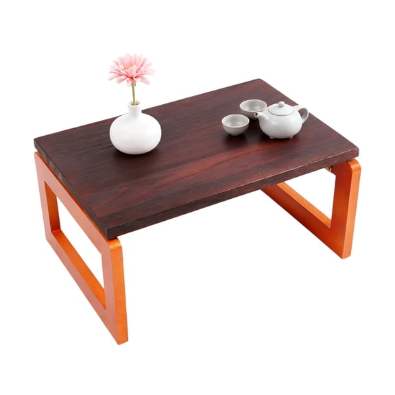 ToppiJoy Foldable Coffee Table, Portable Coffee Tea Table, Laptop Study Desk, End Side Bed Table for Reading Studying