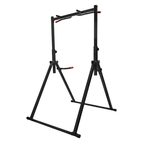 ToppiJoy Foldable Height Adjustable Pull Up Station, Triangular Power Tower Pull Up Bar Station, Multi-Function Tower Workout Dip Stand for Home Gym Strength Training Equipment