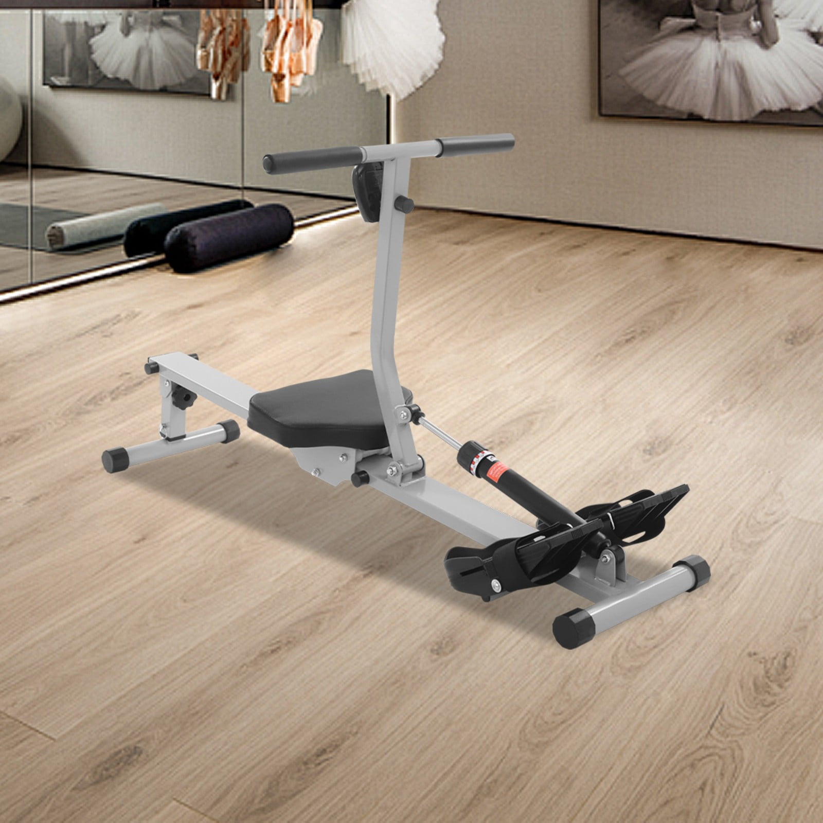 ToppiJoy Foldable Home Rowing Machine, Rowing Exercise Machine with 12 Adjustable Resistance Levels, Quiet Magnetic Rower for Cardio & Strength Training