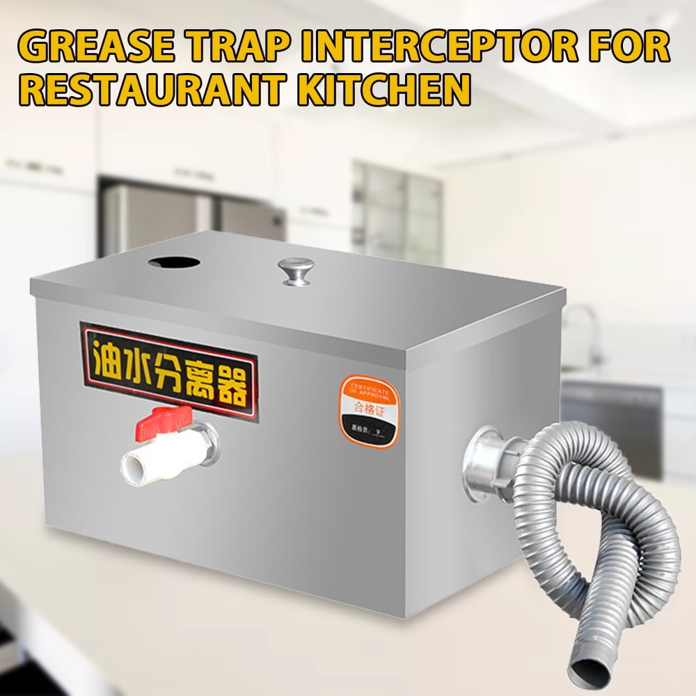 ToppiJoy Grease Trap Interceptor Stainless Steel with 20L Capacity and ...