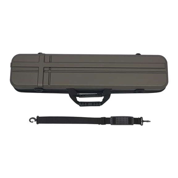 ToppiJoy Hard Recurve Bow Case, Archery Bow Cases with Sponge Padding, Handle and Shoulder Strap, for Disassembled Bows and Arrows, Brown