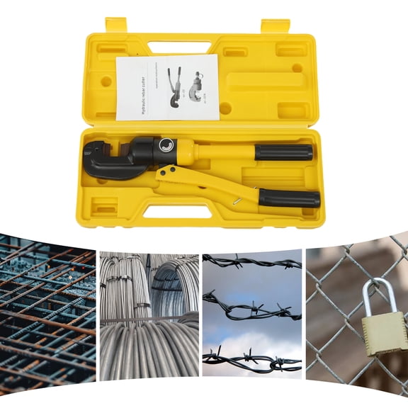ToppiJoy Hydraulic Rebar Cutter, 4mm-16mm Handheld Rebar Cutter for Cutting Rebar, Copper Bar, Aluminum Bar
