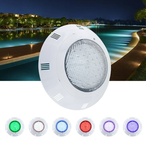 ToppiJoy LED Pool Light With Remote Control, IP68 Waterproof Underwater Light For Swimming Pools, RGB Color Changing 12V Light With 360 LED Beads For Inground & Above Ground Pools
