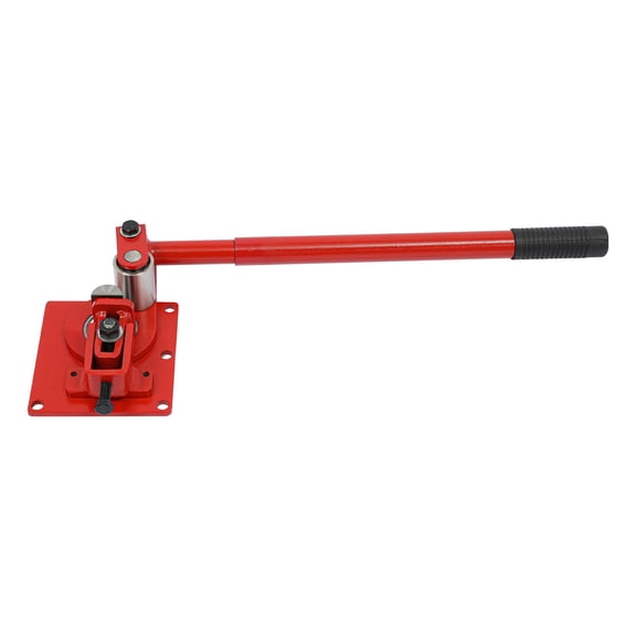 ToppiJoy Manual Flat Bar Bending Tool, 90 Degree Sheet Metal Bender, Bending Machine (Red)