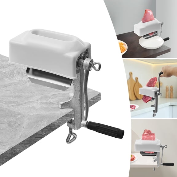 ToppiJoy Manual Meat Tenderizer Cuber Tool, Commercial Heavy Duty Steak Flatten Tool, Rolling Meat Tenderizer Machine