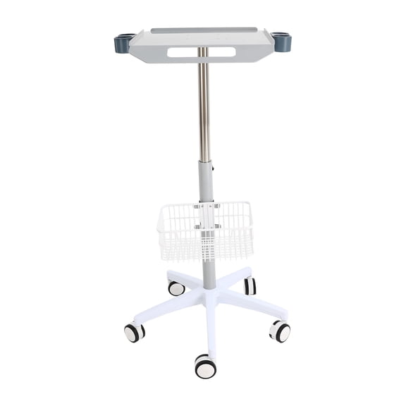 ToppiJoy Medical Mobile Trolley Cart, Adjustable Dental Cart Multi-Function Rolling Desktop Lab Cart with Tabletop for Hospital Emergency Lab