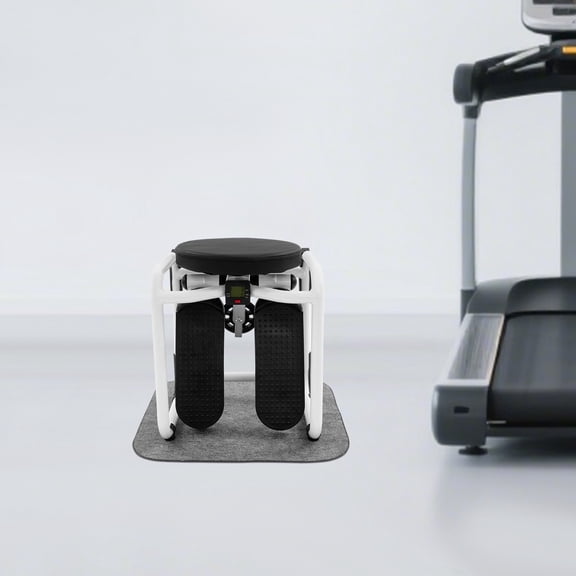 ToppiJoy Multi-Function Stair Stepper with Resistance Bands & Seat for Exercise Portable Fitness Equipment Hydraulic with LCD Monitor for Buttocks Lifting and Body Shaping(Black, White)