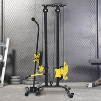 ToppiJoy Multifunctional Fitness Rack Power Cage Multi-Function Power Rack Adjustable Heavy Duty Strength Training Fitness Equipment for Home Gym Black