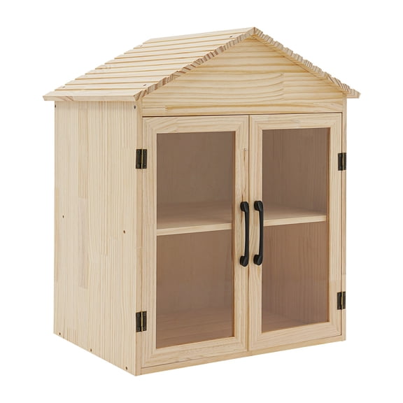 ToppiJoy  Library Box, Wooden Literature Exchange Box Cabinet for Neighborhoods Community and Schools Sharing Book