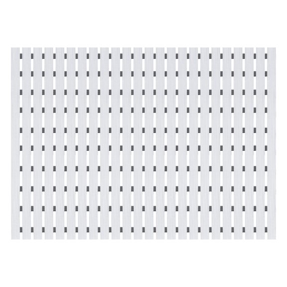 ToppiJoy PVC Bathroom Non-Slip Mat, Shower Mat for Inside Shower 35.43*24.02 in (Ivory White)