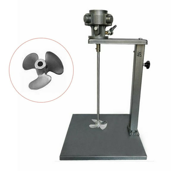 ToppiJoy Pneumatic Mixer for Paint with Adjustable Height and 2600 RPM Speed, Air Powered Agitator for 5 Gallon Chemical & Ink Mixing