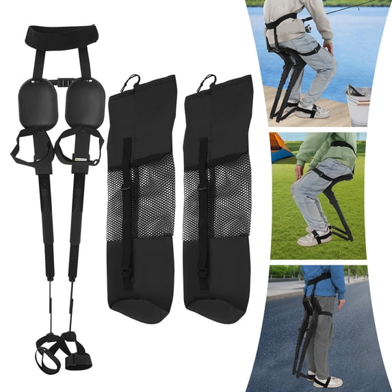 ToppiJoy Portable Chair with Invisible Seats, Adjustable Foldable Chair for Outdoor, Wearable Invisible Seat, Easy Carry