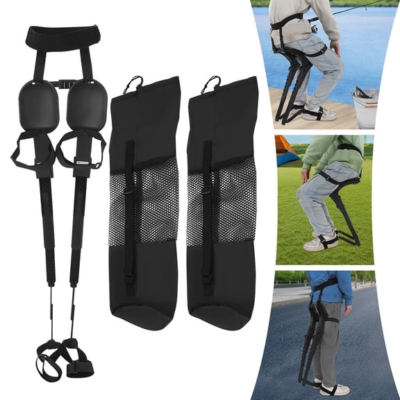 ToppiJoy Portable Chair with Invisible Seats, Adjustable Foldable Chair for Outdoor, Wearable Invisible Seat, Easy Carry