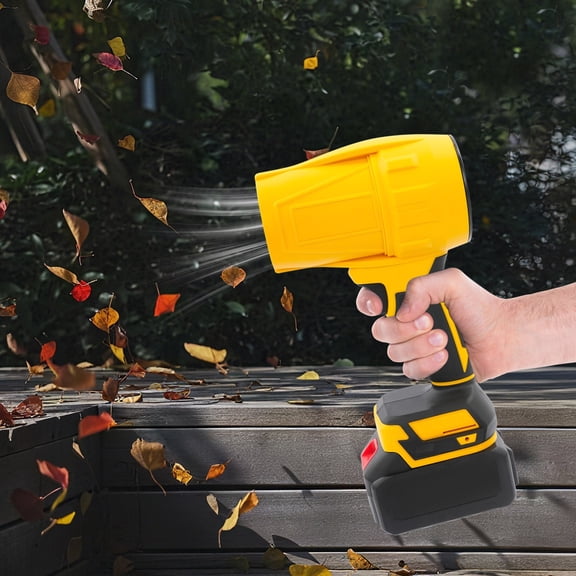 ToppiJoy Portable Cordless Leaf Blower, Dust Cleaner with Lithium Battery, 540G Wind Pressure, Air Duster Handheld Blowers for Outdoor Activities, Family Courtyards(Yellow)