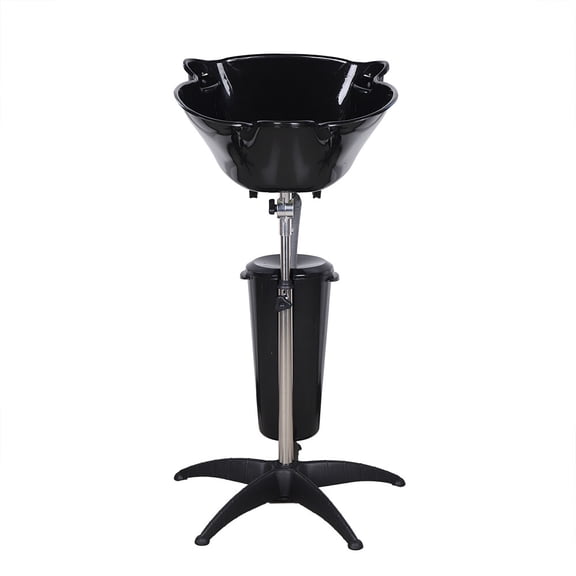 ToppiJoy Portable Hair Washing Sink, Height Adjustable Shampoo Bowl, Hair Washing Tray for Barber Shop Beauty Salon Spa Equipment