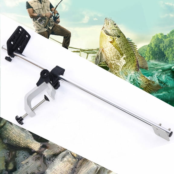 ToppiJoy Portable Universal Transducer Bracket, Rotatable Fish Finder Mount Rack Stand for Boat Canoe Kayak Fishing Accessories