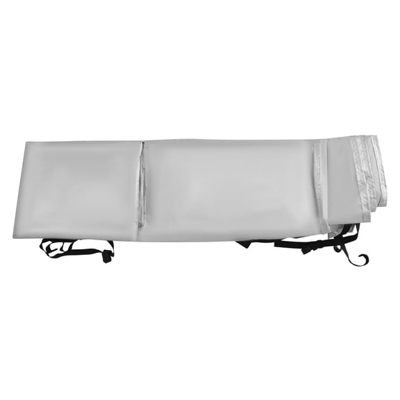 ToppiJoy Portable Waterproof RV Caravan Roof Cover with Hooks, Foldable Camper Roof Cover for Caravans, Campers, Buses 21.32 * 9.84ft(Silver)