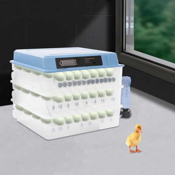 ToppiJoy Rectangular Incubators for Hatching 192 Eggs, Incubator with LED Screen, Egg Candler, Automatic Egg Turner, for Hatching Chickens Duck Goose Pigeon