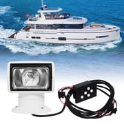 ToppiJoy Remote Control Searchlight, 100W Halogen Marine Spotlight with IP66 Waterproof, 2624ft Long Range for Boats, Yachts, Trucks