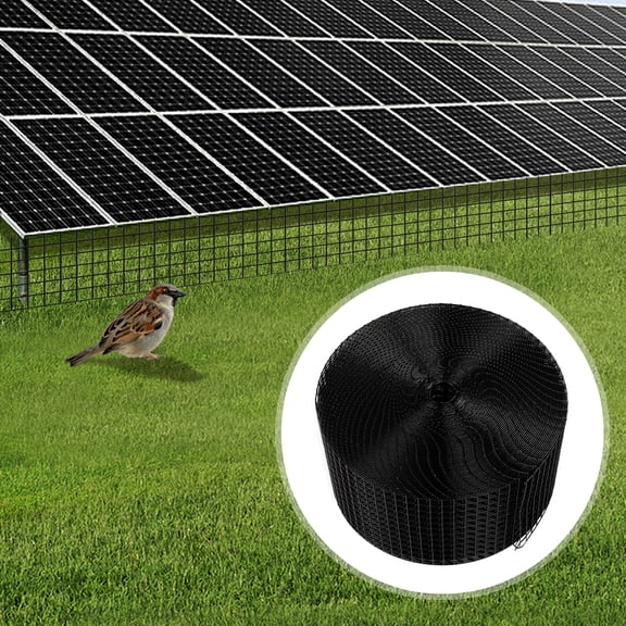 ToppiJoy Solar Panel Guard, 6in*100ft PVC Coated Wire Mesh, Solar Panel roof Protection Net for Squirrel, Bird, Critters Proofing